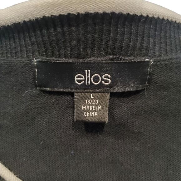 Ellos V-Neck Argyle Sweater - Picture 6 of 8